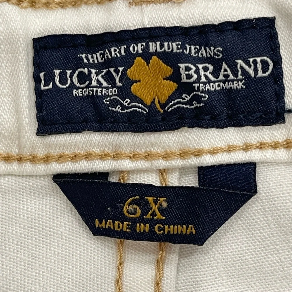Lucky Brand new with tags size 6X cuffed Riley short summer jean NWT playtime